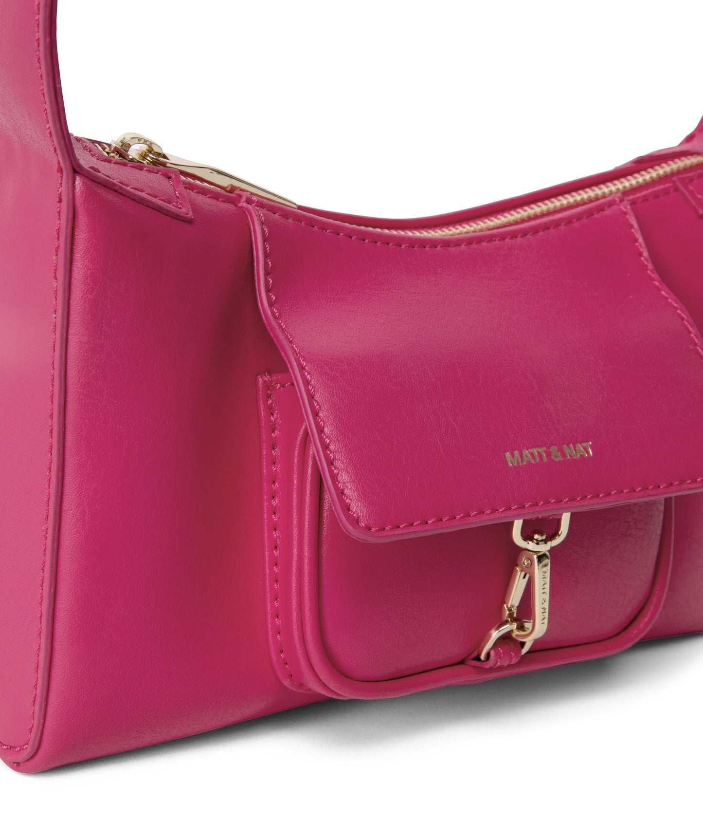 LOTI Vegan Shoulder Bag - Arbor | Color: Pink - variant::dragonfruit