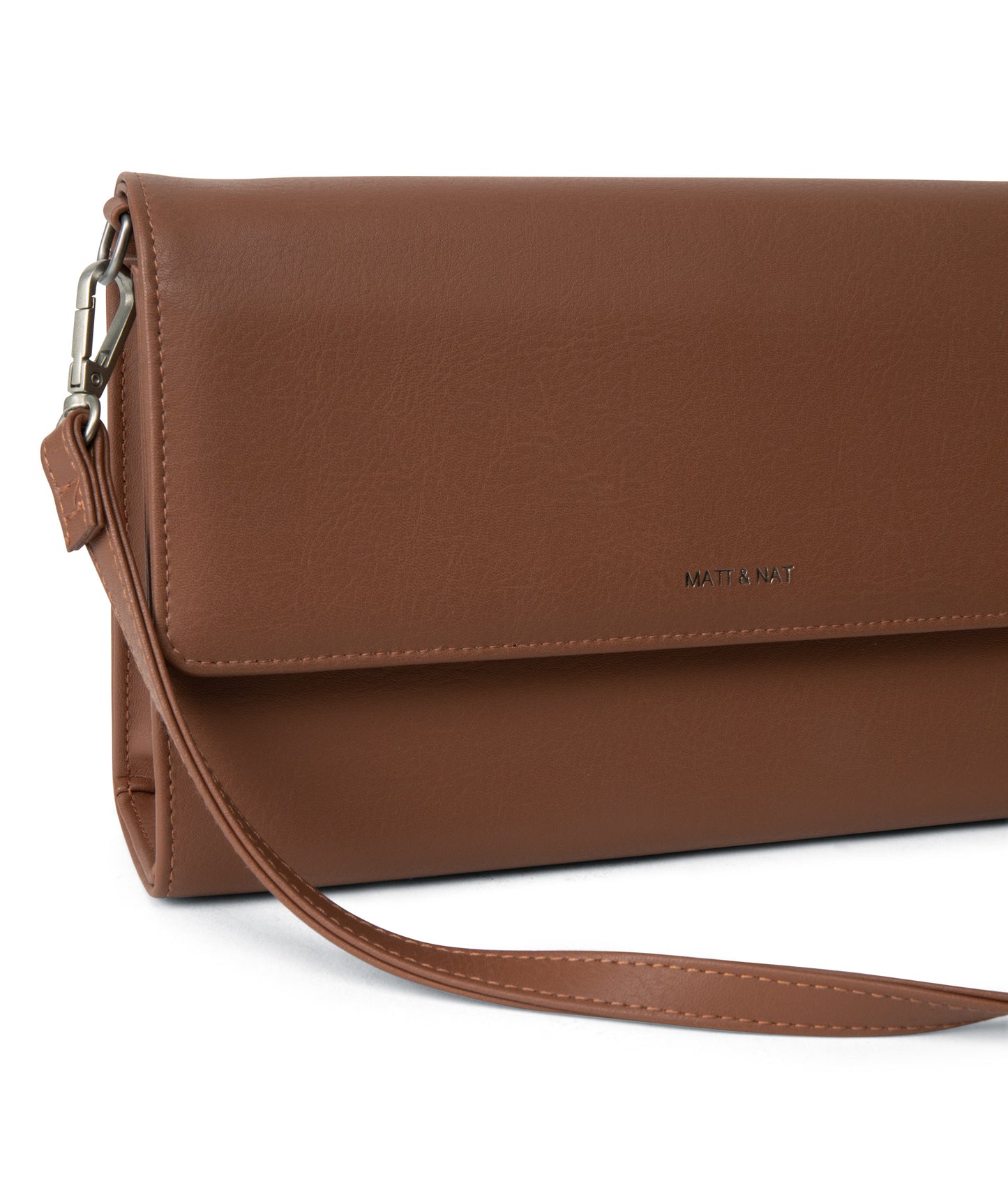 DREW LG Vegan Crossbody Bag - Arbor | Color: Brown - variant::pecan