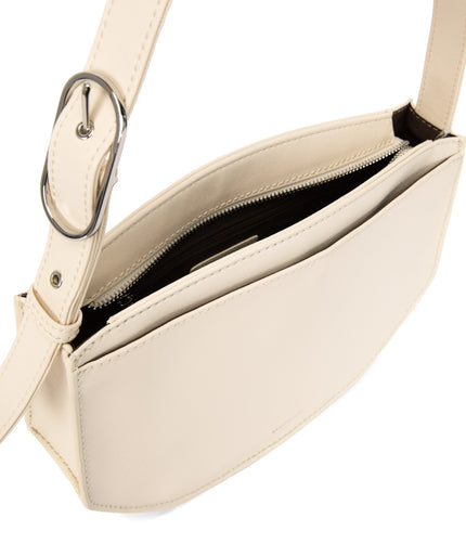 JENINE Vegan Shoulder Bag - Arbor | Color: White, Beige - variant::macadamia