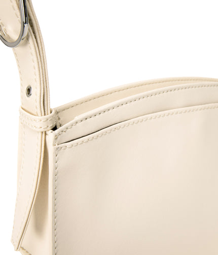 JENINE Vegan Shoulder Bag - Arbor | Color: White, Beige - variant::macadamia