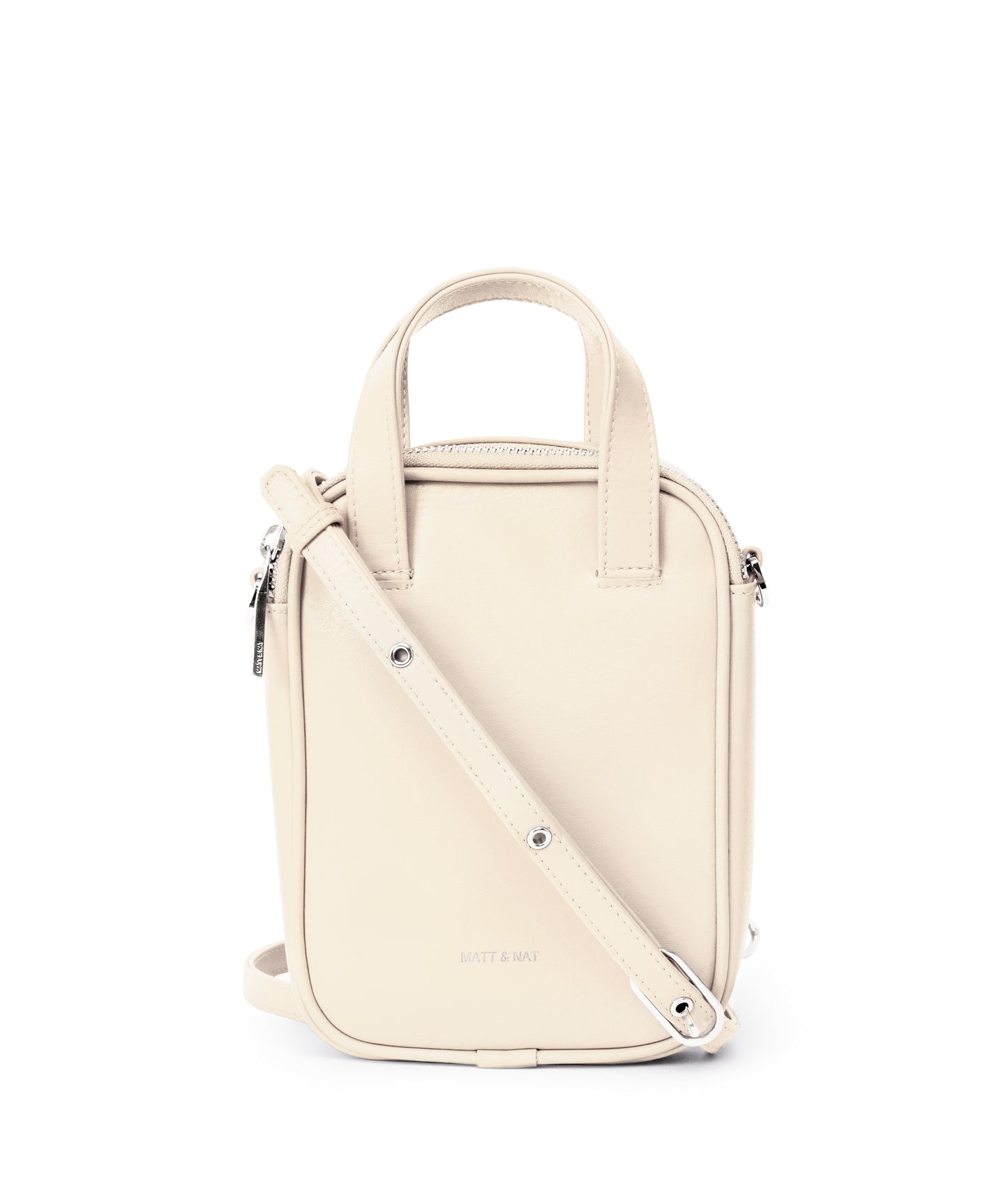 LEAP Vegan Crossbody Bag - Arbor | Color: White, Beige - variant::macadamia