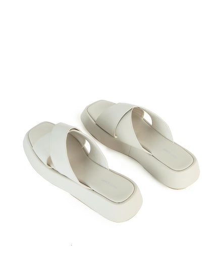VOLLER Women’s Vegan Sandals | Color: White - variant::off white