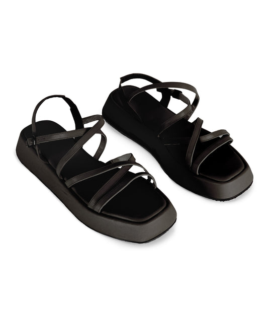 NICCOL Women’s Vegan Sandals | Color: Black - variant::black