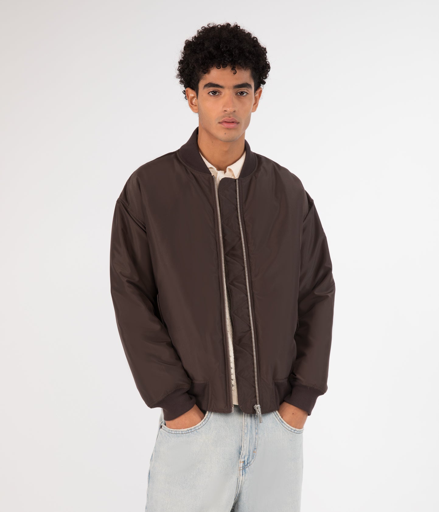 MARCUS Men's Vegan Bomber Jacket | Color: Brown - variant::espresso