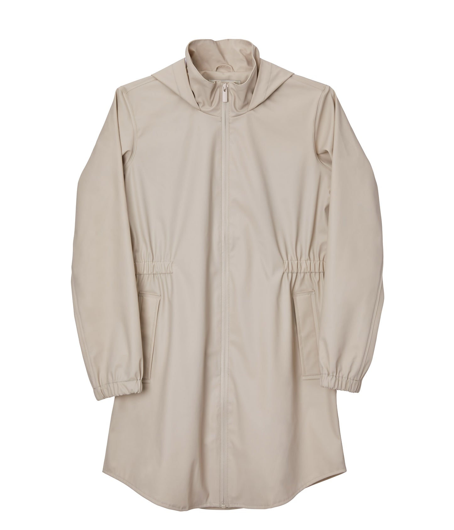 MIE Women’s Rain Jacket | Color: Beige, White - variant::nude