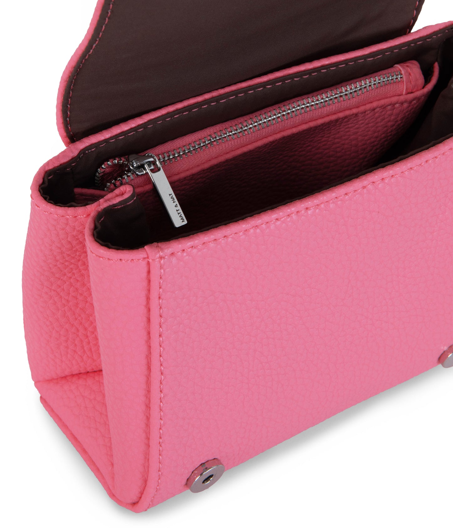 ADEL MICRO Vegan Satchel - Purity | Color: Pink - variant::rosebud