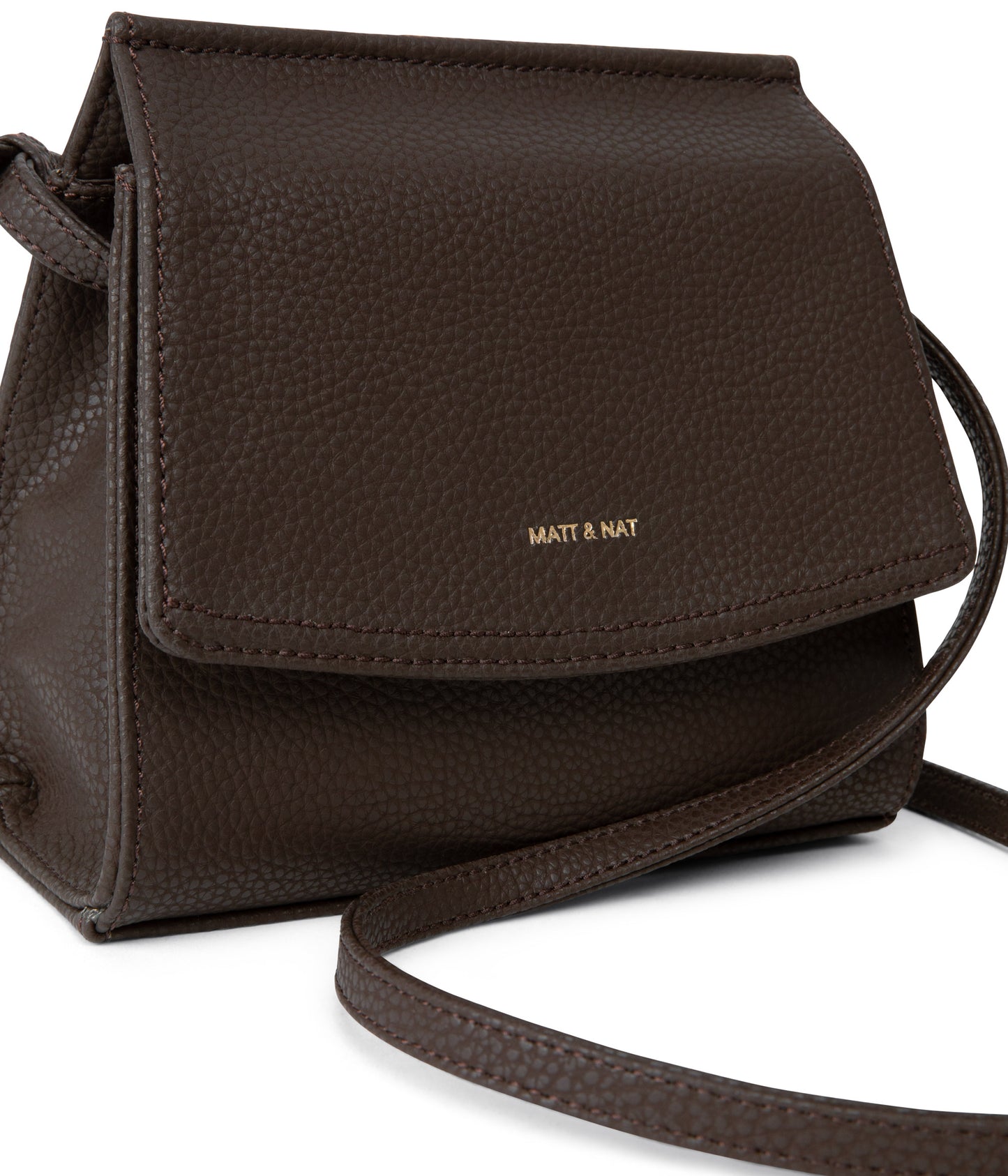 ERIKA Vegan Crossbody Bag - Purity | Color: Brown - variant::truffle