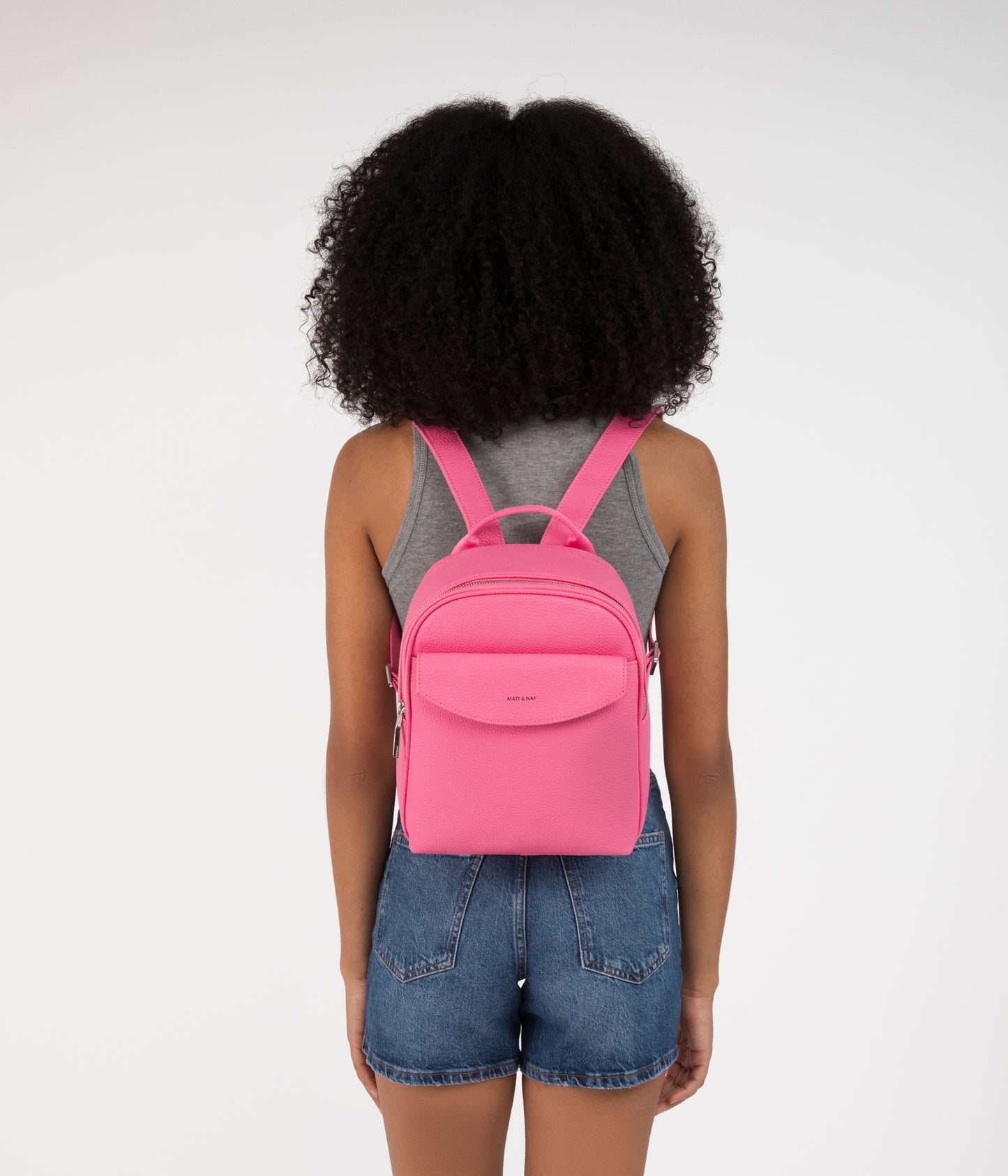 HARLEM Small Vegan Backpack - Purity | Color: Pink - variant::doll