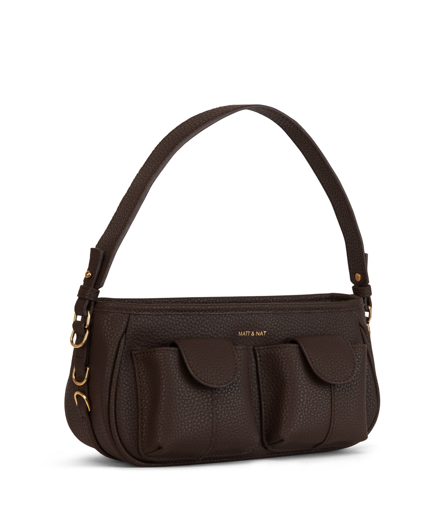 NOON Vegan Crossbody Bag - Purity | Color: Brown - variant::truffle