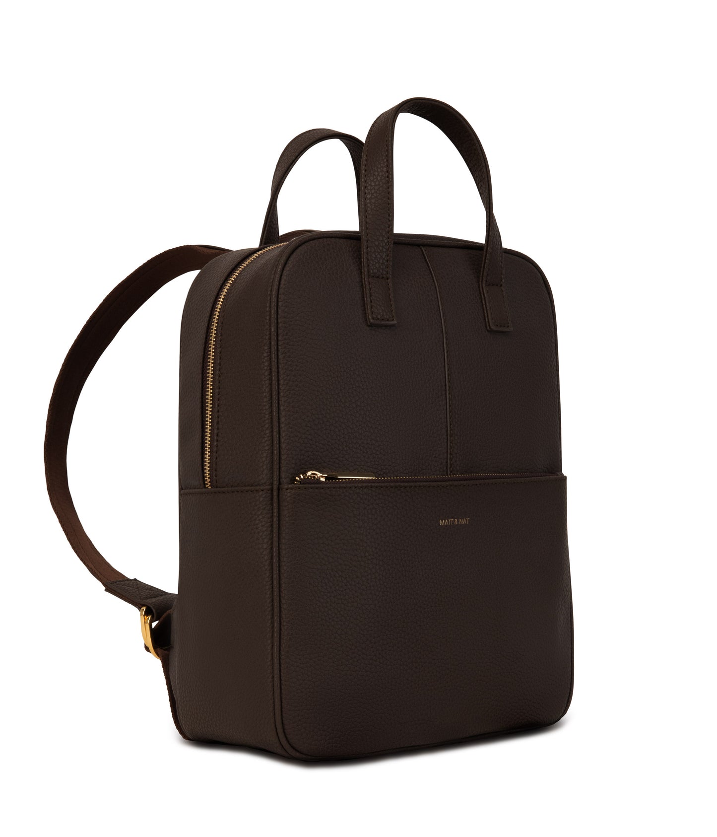 THEBE Vegan Backpack - Purity | Color: Brown - variant::truffle