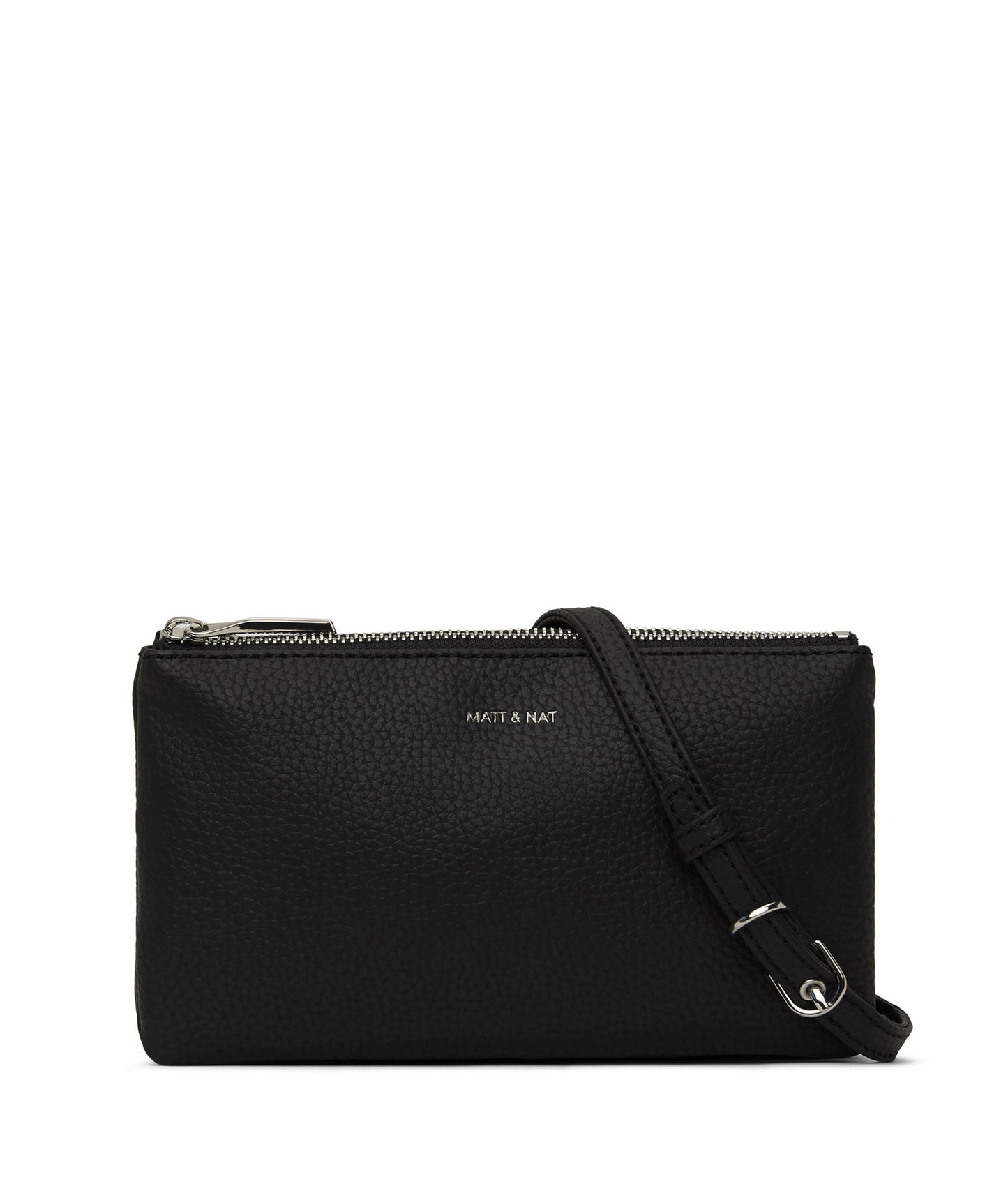 TRIPLET Vegan Crossbody Bag - Purity | Color: Black - variant::black