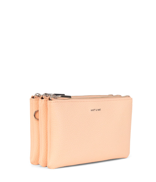 TRIPLET Vegan Crossbody Bag - Purity | Color: Pink - variant::doll