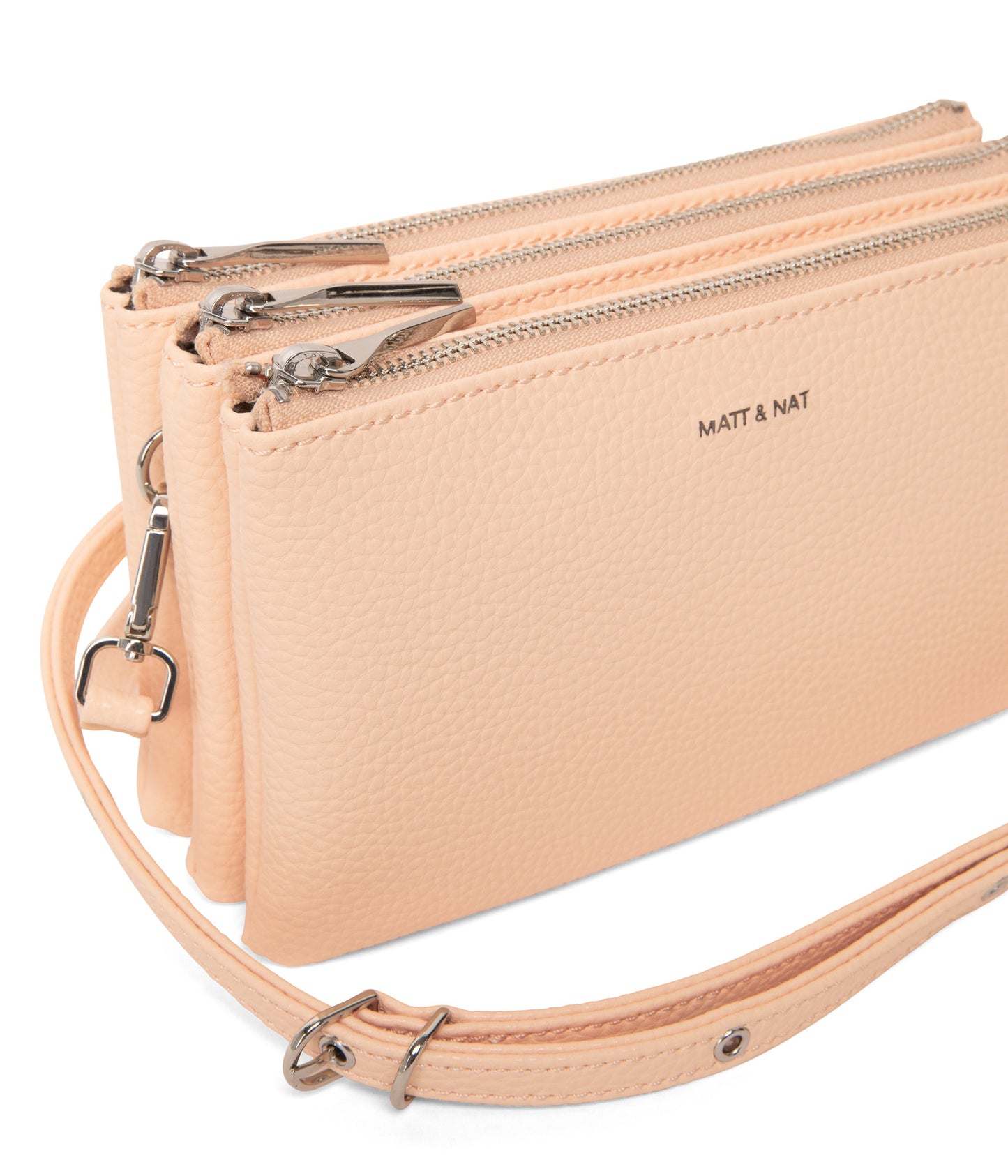 TRIPLET Vegan Crossbody Bag - Purity | Color: Pink - variant::doll