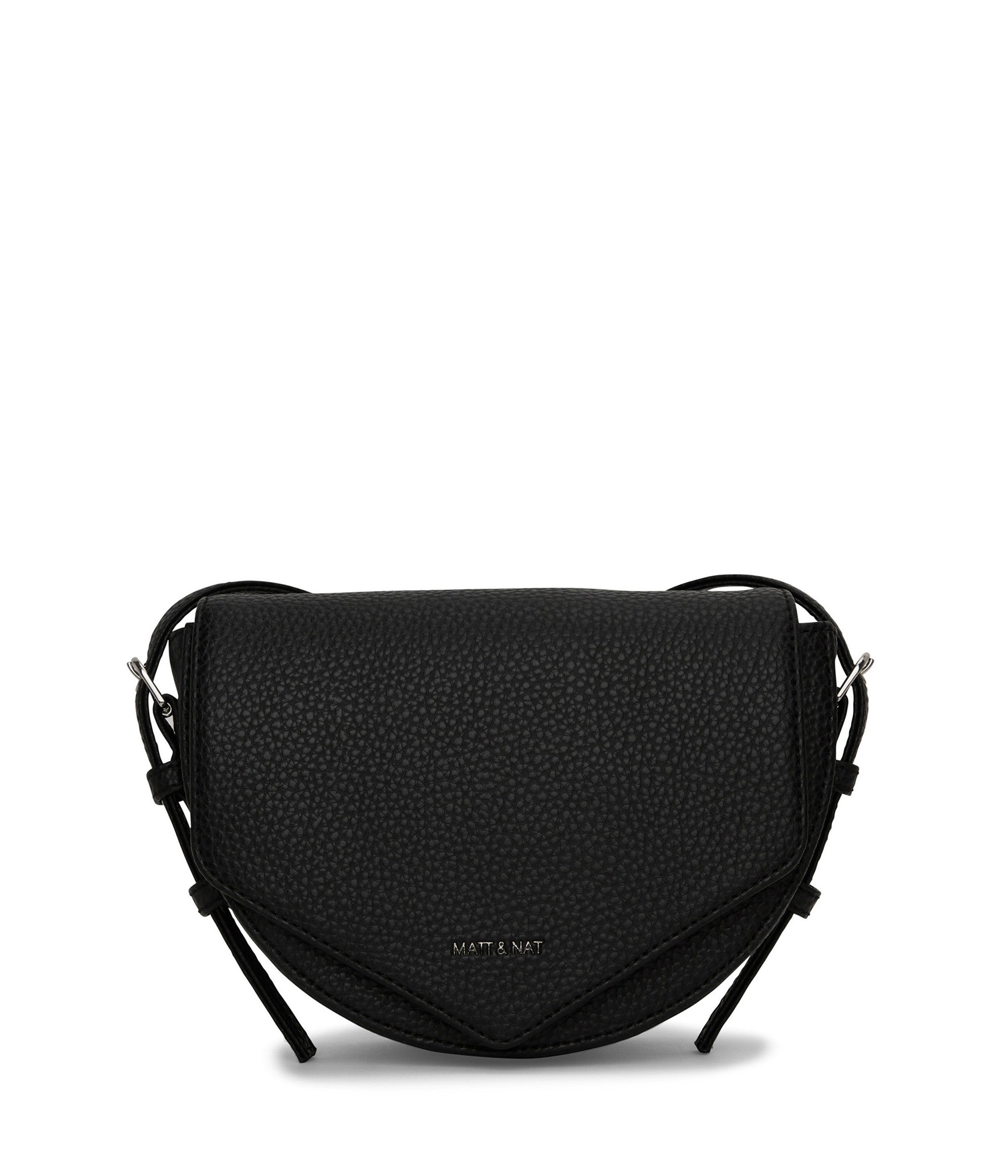 Black saddle bag crossbody best sale