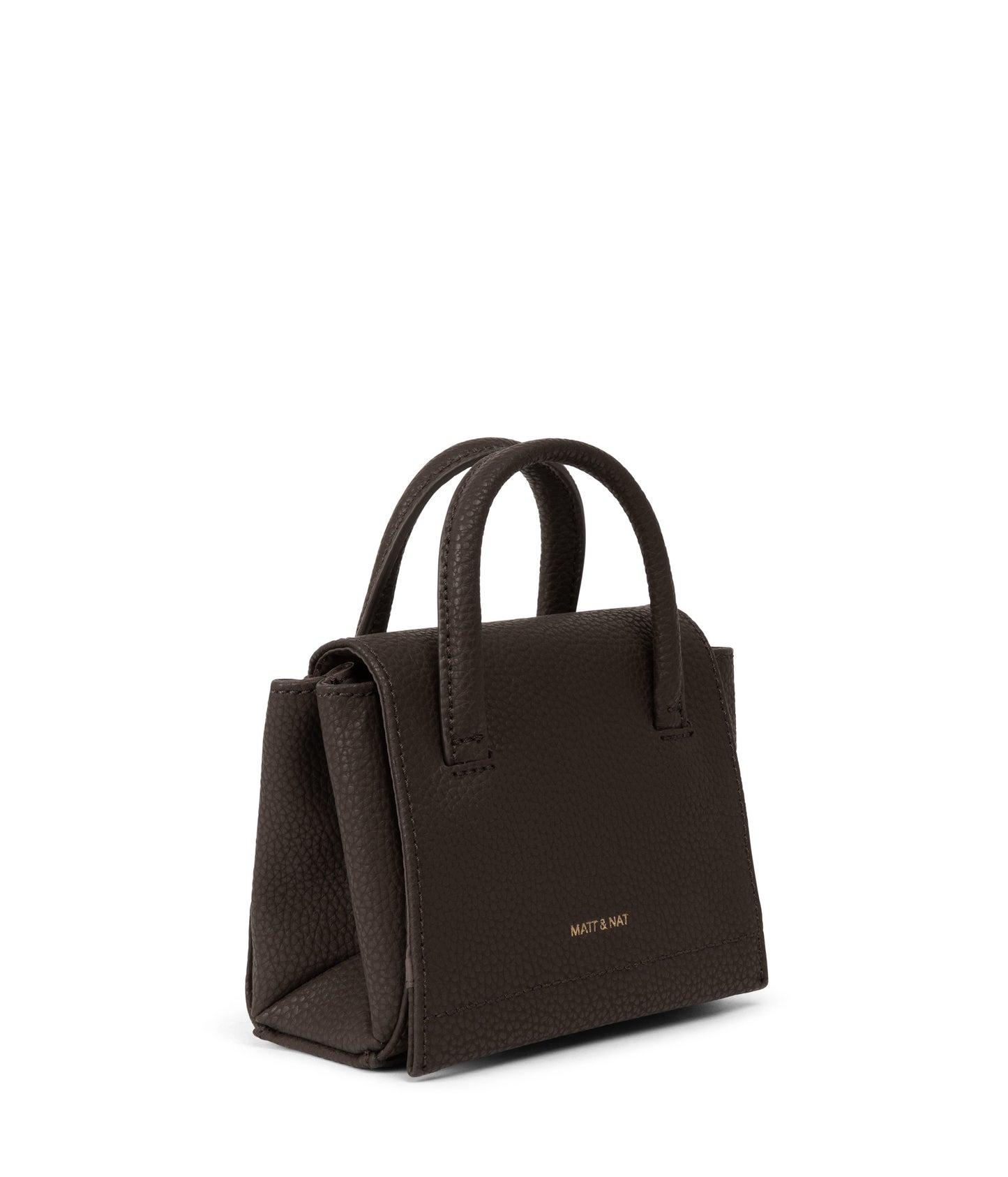 ADEL MICRO Vegan Satchel - Purity | Color: Brown - variant::truffle