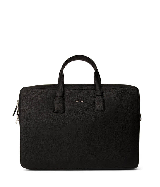 BELEM Vegan Briefcase - Purity | Color: Black - variant::black