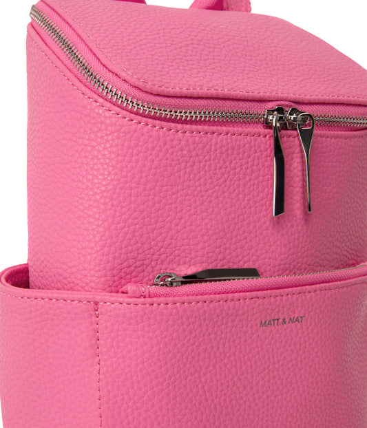 BRAVESM Small Vegan Backpack - Purity | Color: Pink - variant::rosebud