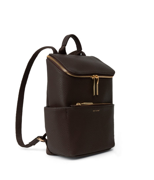 BRAVESM Small Vegan Backpack - Purity | Color: Brown - variant::truffle