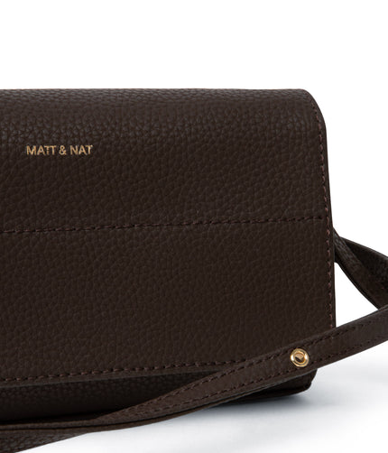 EMI Vegan Crossbody Bag - Purity | Color: Brown - variant::truffle