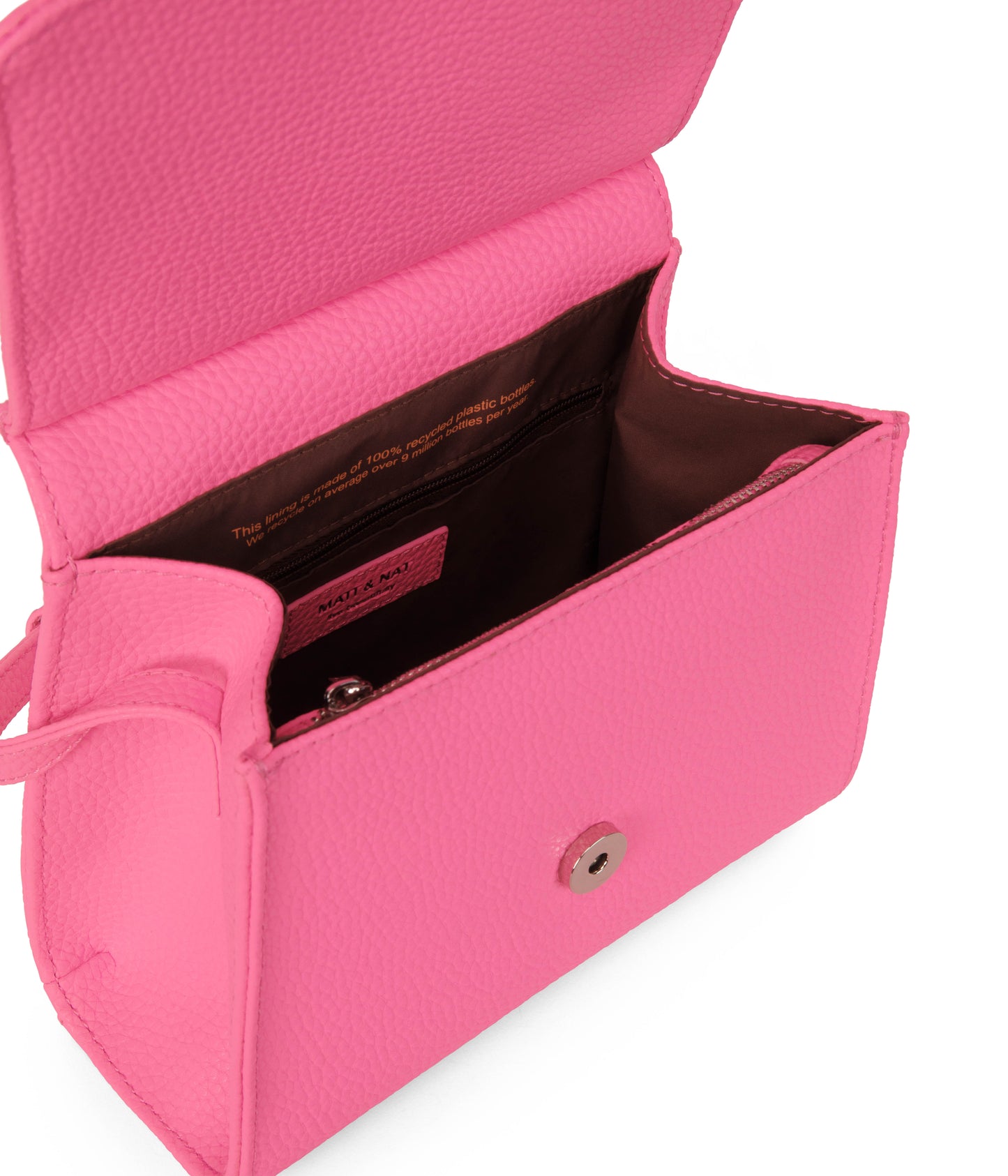 ERIKA Vegan Crossbody Bag - Purity | Color: Pink - variant::rosebud