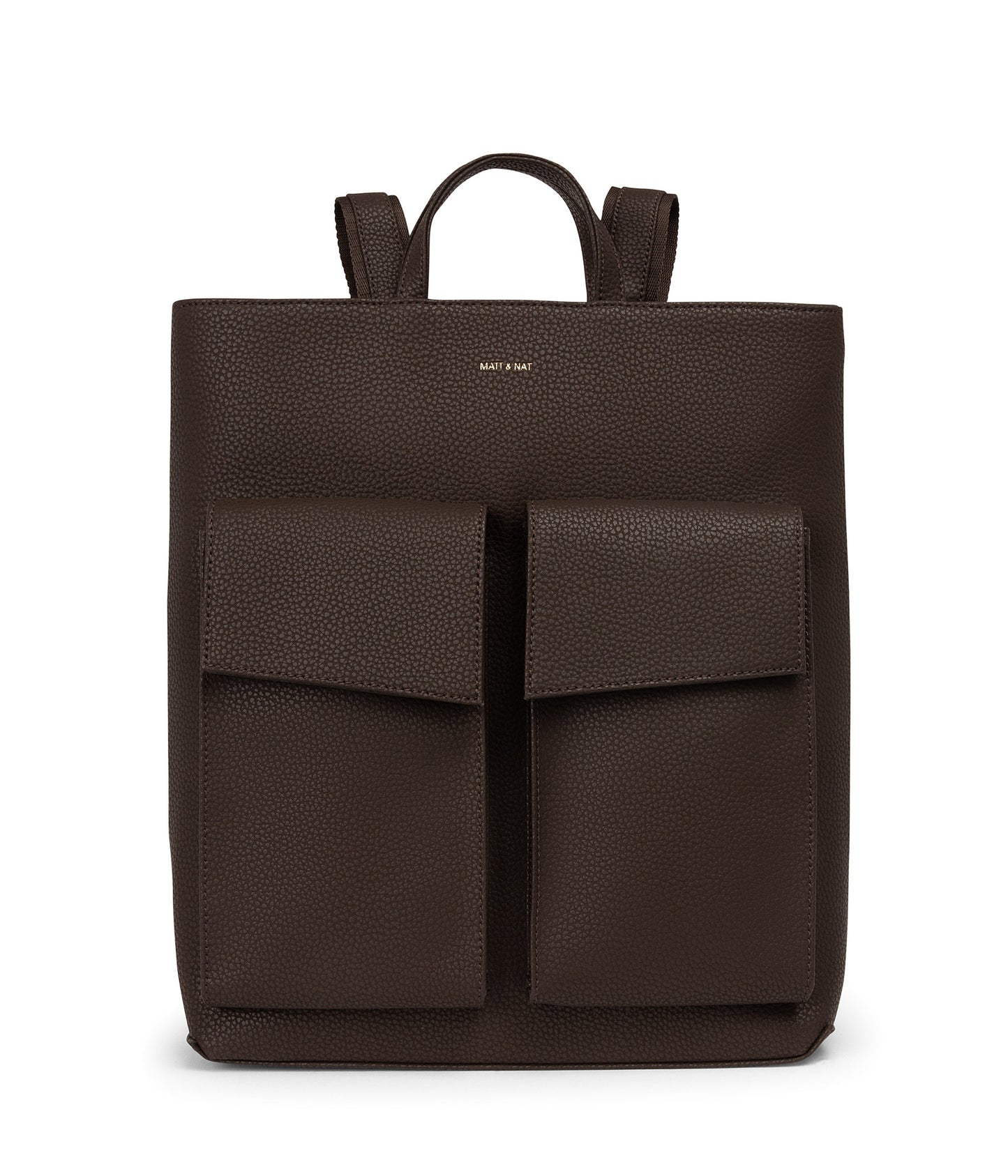 MYRON Vegan Backpack - Purity | Color: Brown - variant::truffle