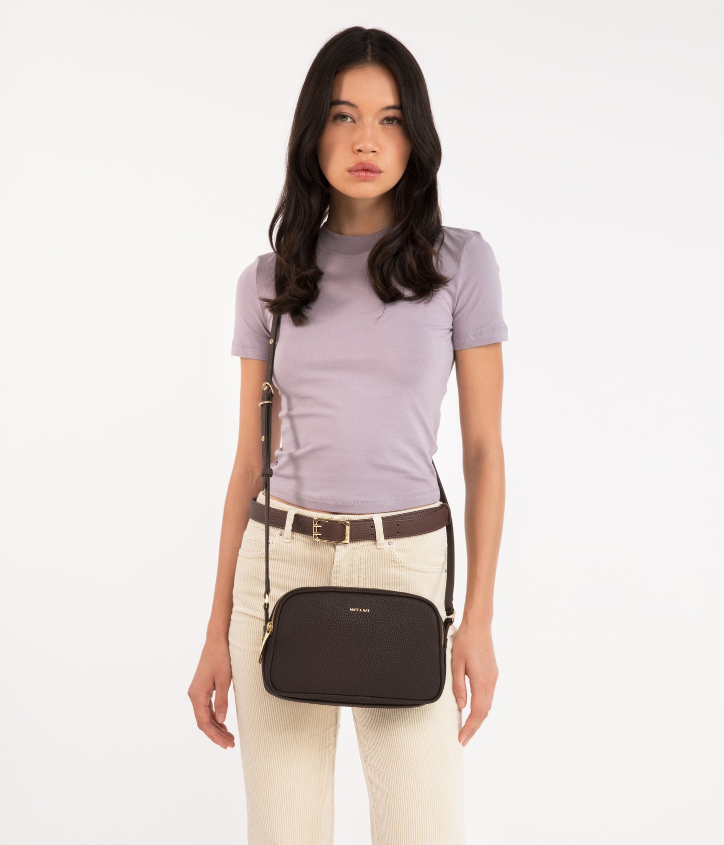 PAIR Vegan Crossbody Bag - Purity | Color: Brown - variant::truffle