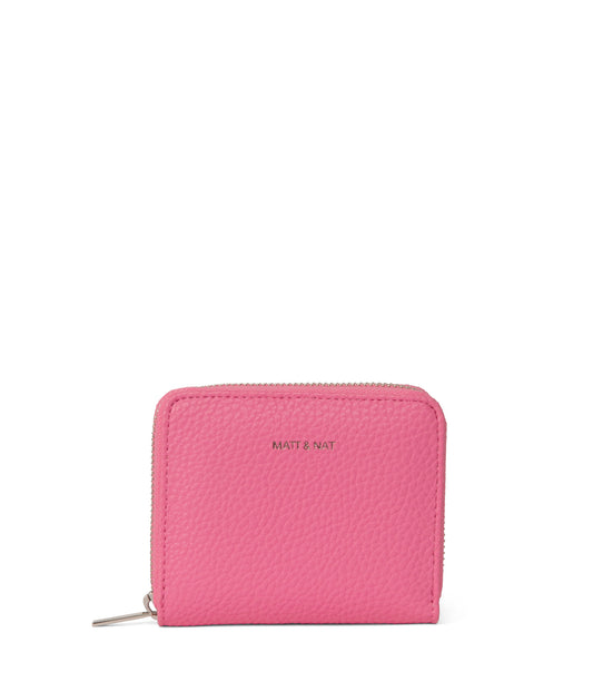 RUE Small Vegan Zip Wallet - Purity | Color: Pink - variant::rosebud