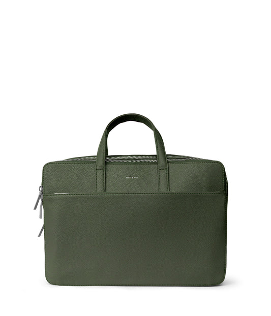 TOM Vegan Briefcase - Purity | Color: Green - variant::forest