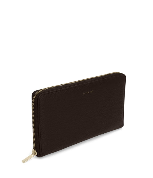 TRIP Vegan Travel Wallet - Purity | Color: Brown - variant::truffle