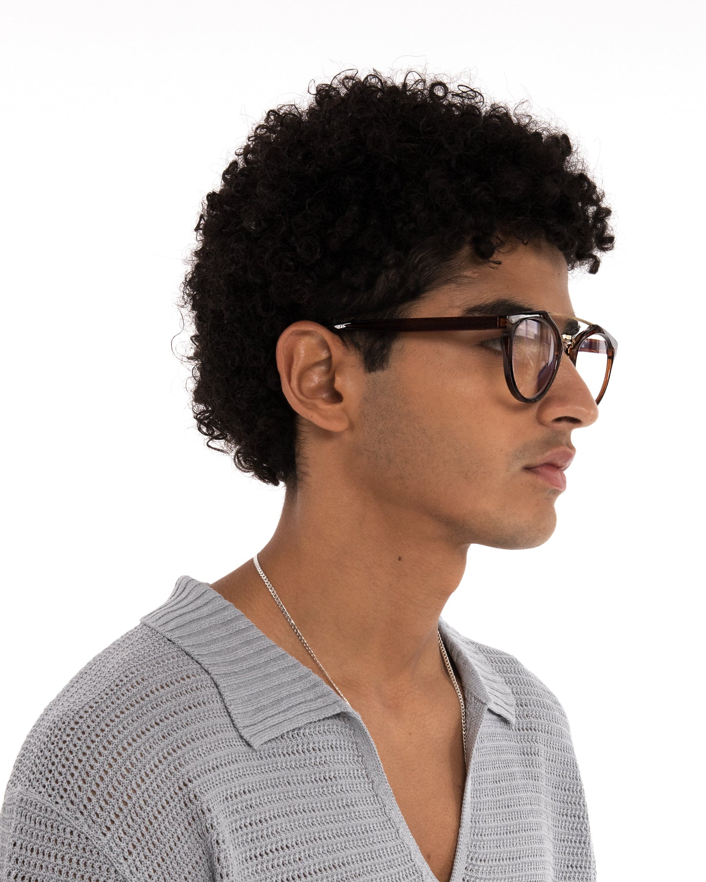 ALDIE-3 Recycled Round Reading Glassess | Color: Black - variant::black