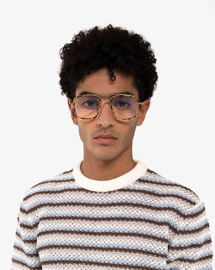 KAITO-3 Recycled Aviator Reading Glasses | Color: Black - variant::black