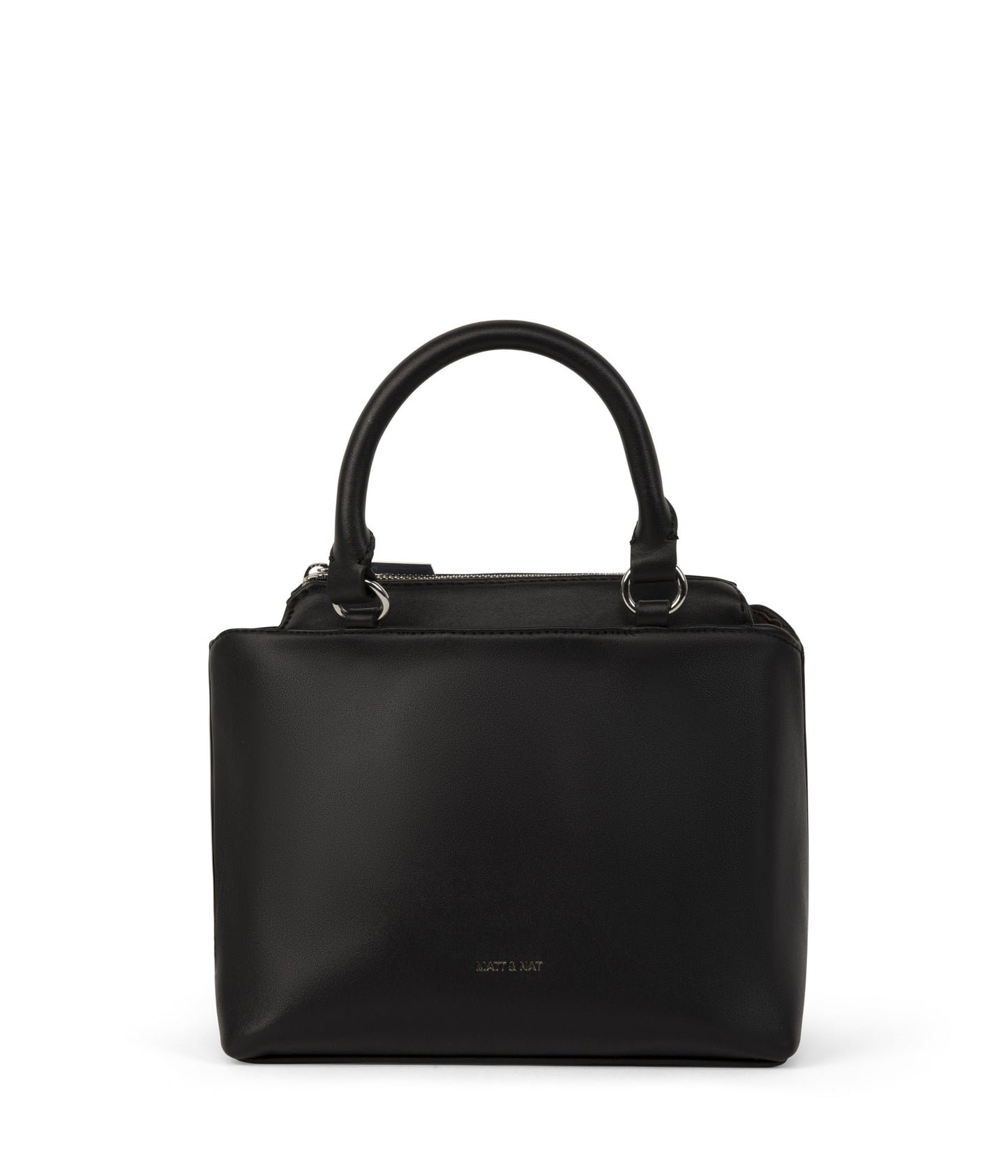 ATHENA Small Vegan Satchel - Sol | Color: Black - variant::black