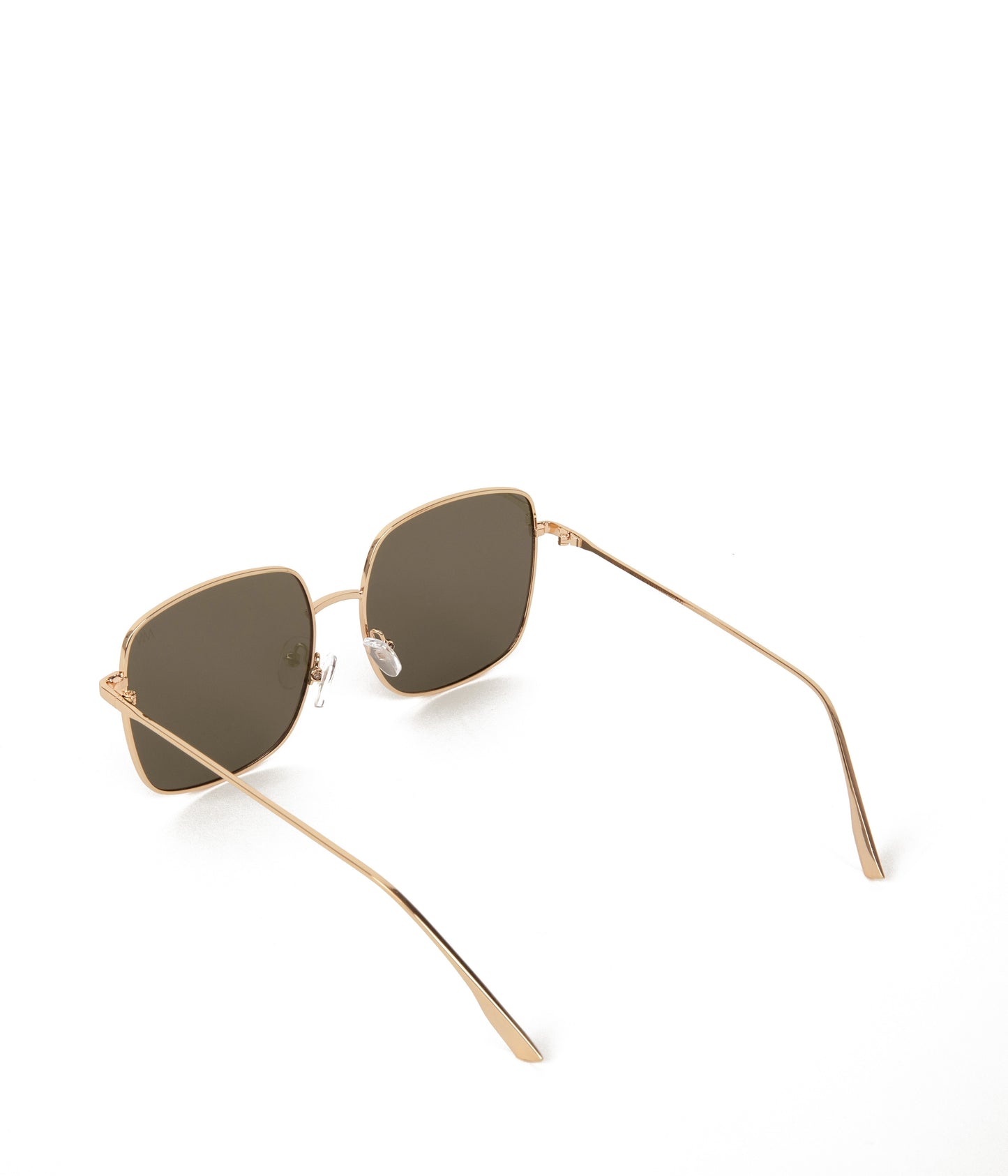 KAYASM Small Square Sunglasses | Color: Gold, Brown - variant::brown