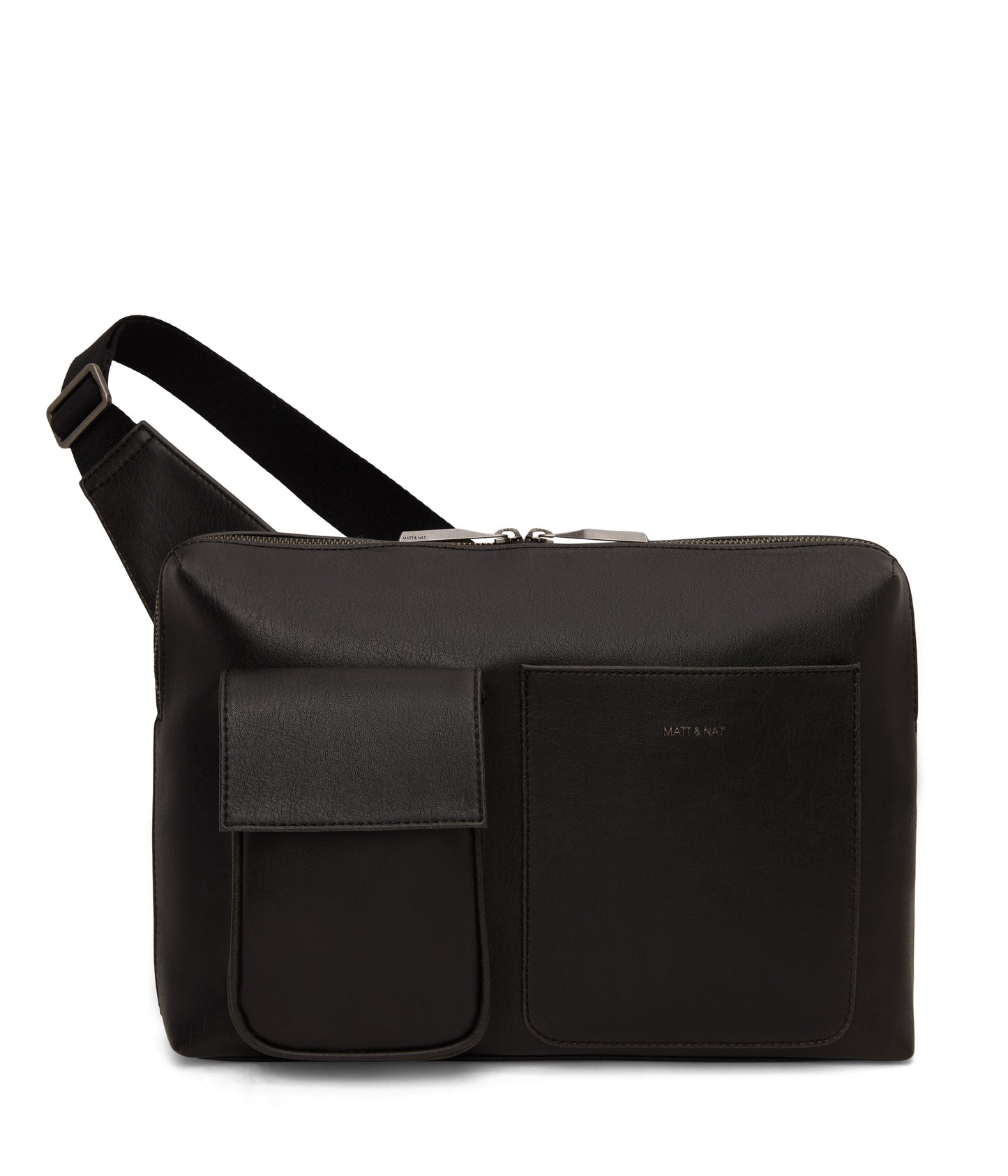 TREY Vegan Sling Bag - Vintage | Color: Black - variant::black