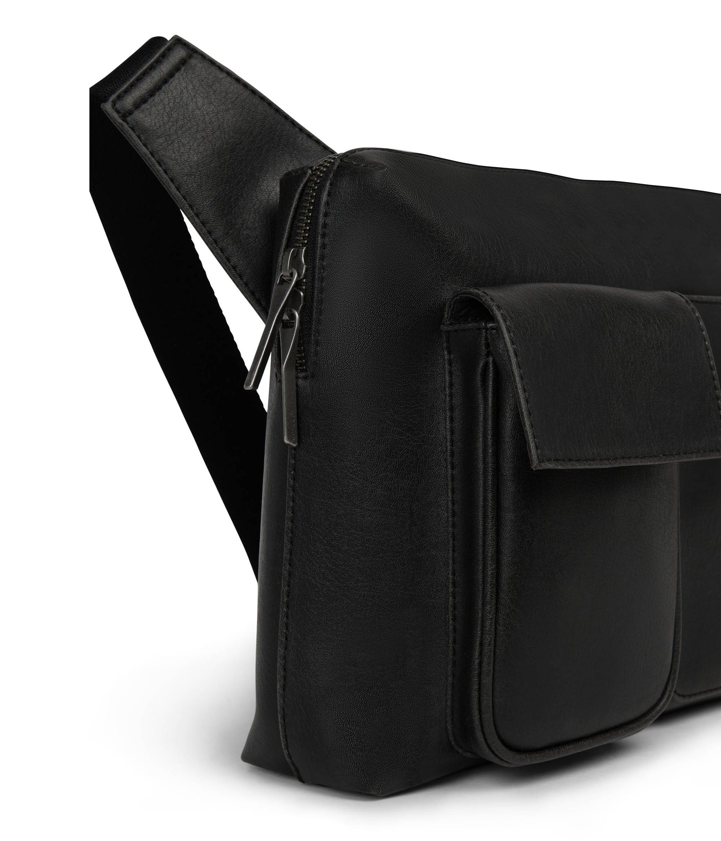 TREY Vegan Sling Bag - Vintage | Color: Black - variant::black