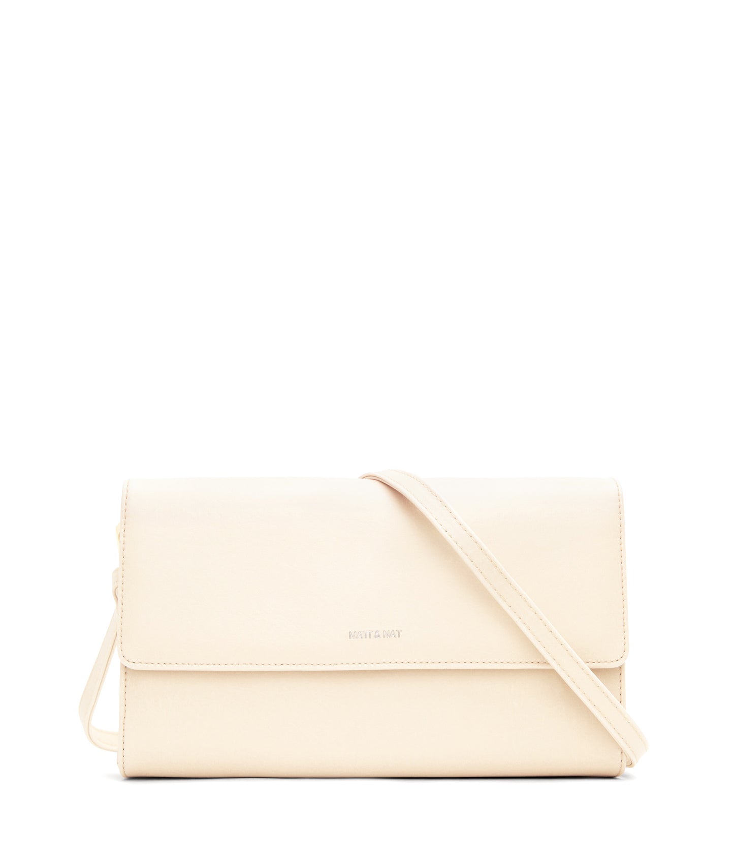 DREW LG Vegan Crossbody Bag - Arbor | Color: White, Beige - variant::macadamia