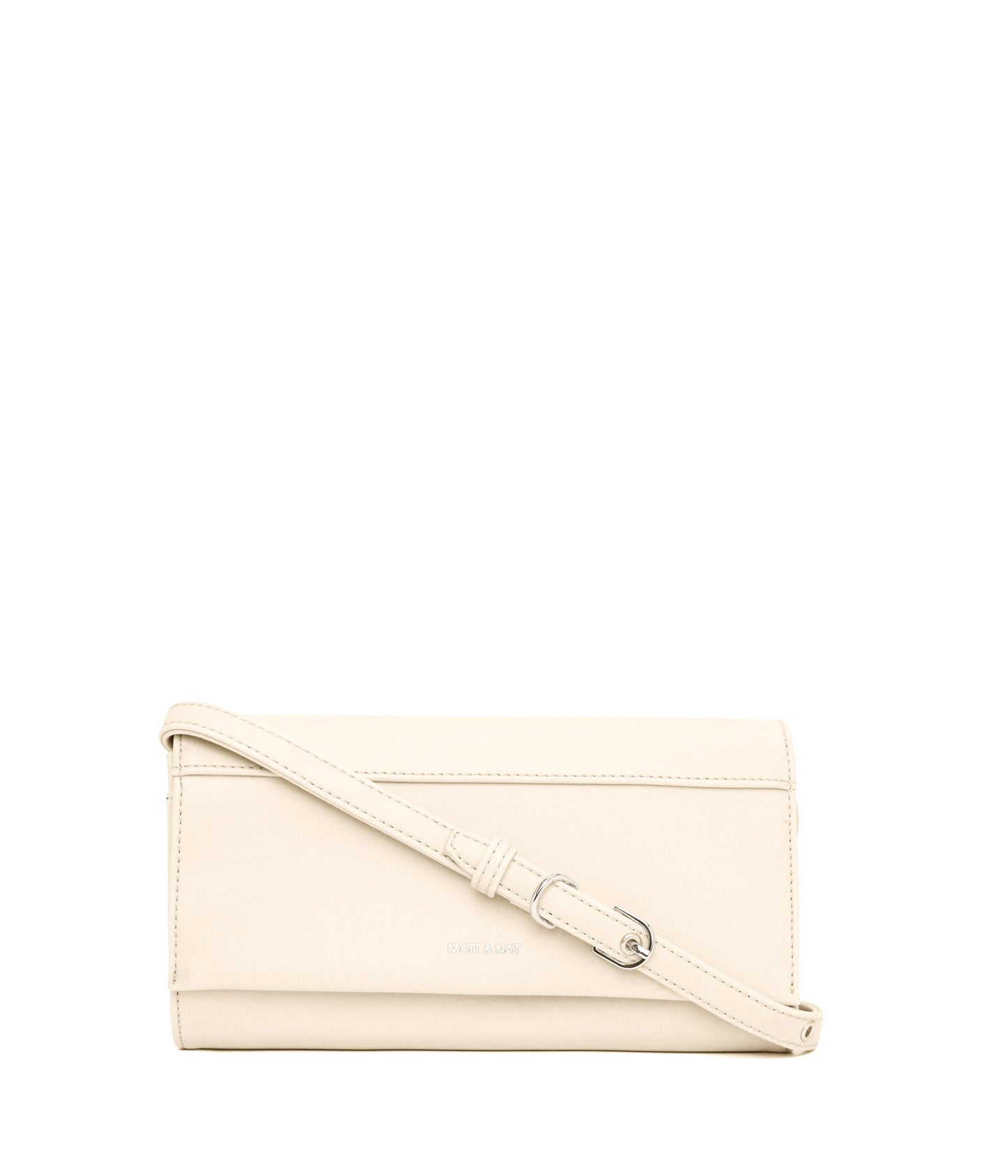 LETTE Vegan Wallet Crossbody Bag - Arbor | Color: White, Beige - variant::macadamia