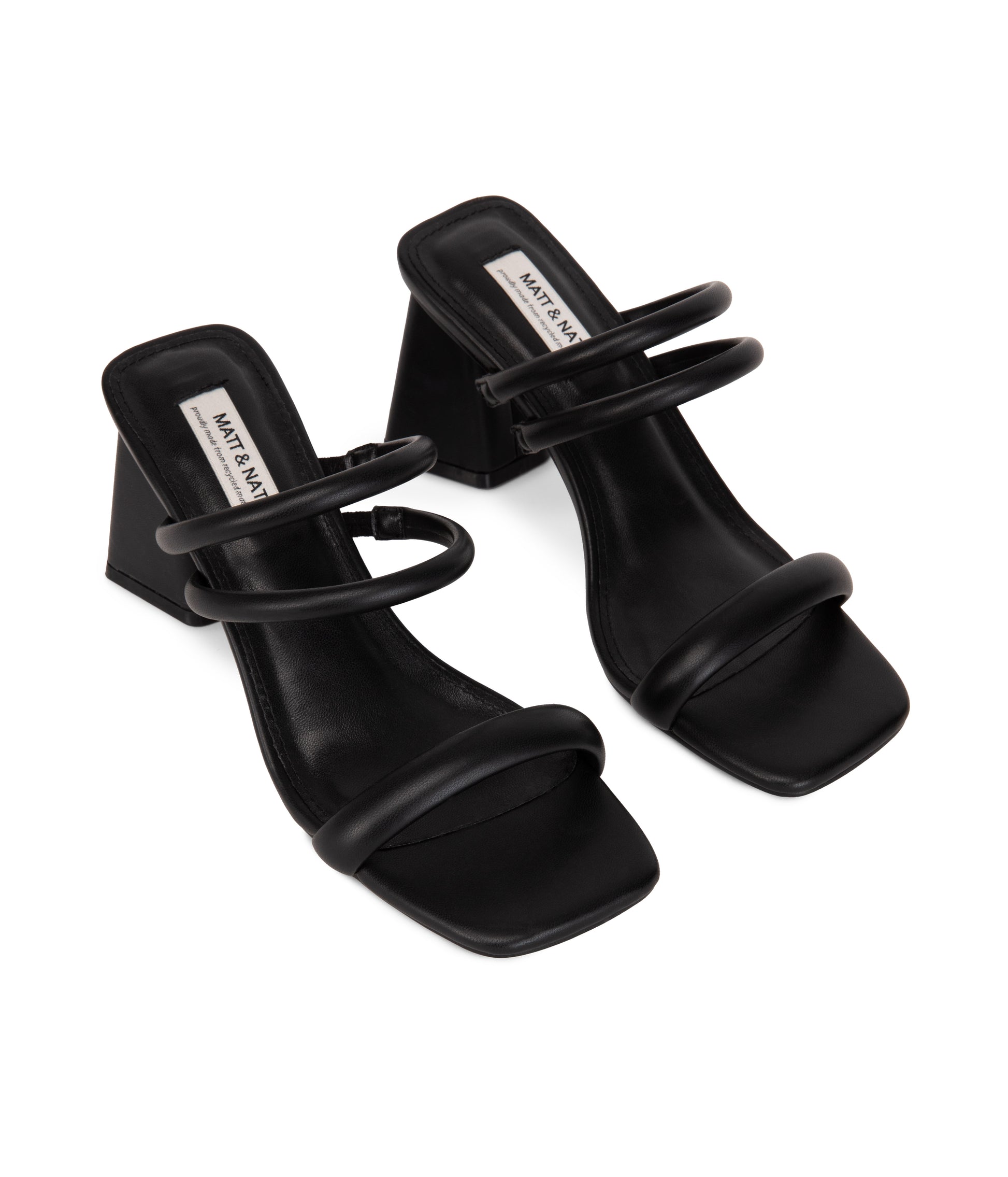 LINO Women's Vegan Heels | Color: Black - variant::black