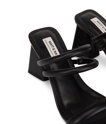 LINO Women's Vegan Heels | Color: Black - variant::black