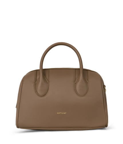 FLORIA Vegan Satchel - Sol | Color: Brown - variant::twig