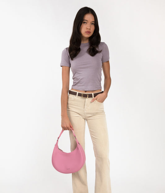 SERENA Vegan Hobo Bag - Sol | Color: Purple - variant::petal