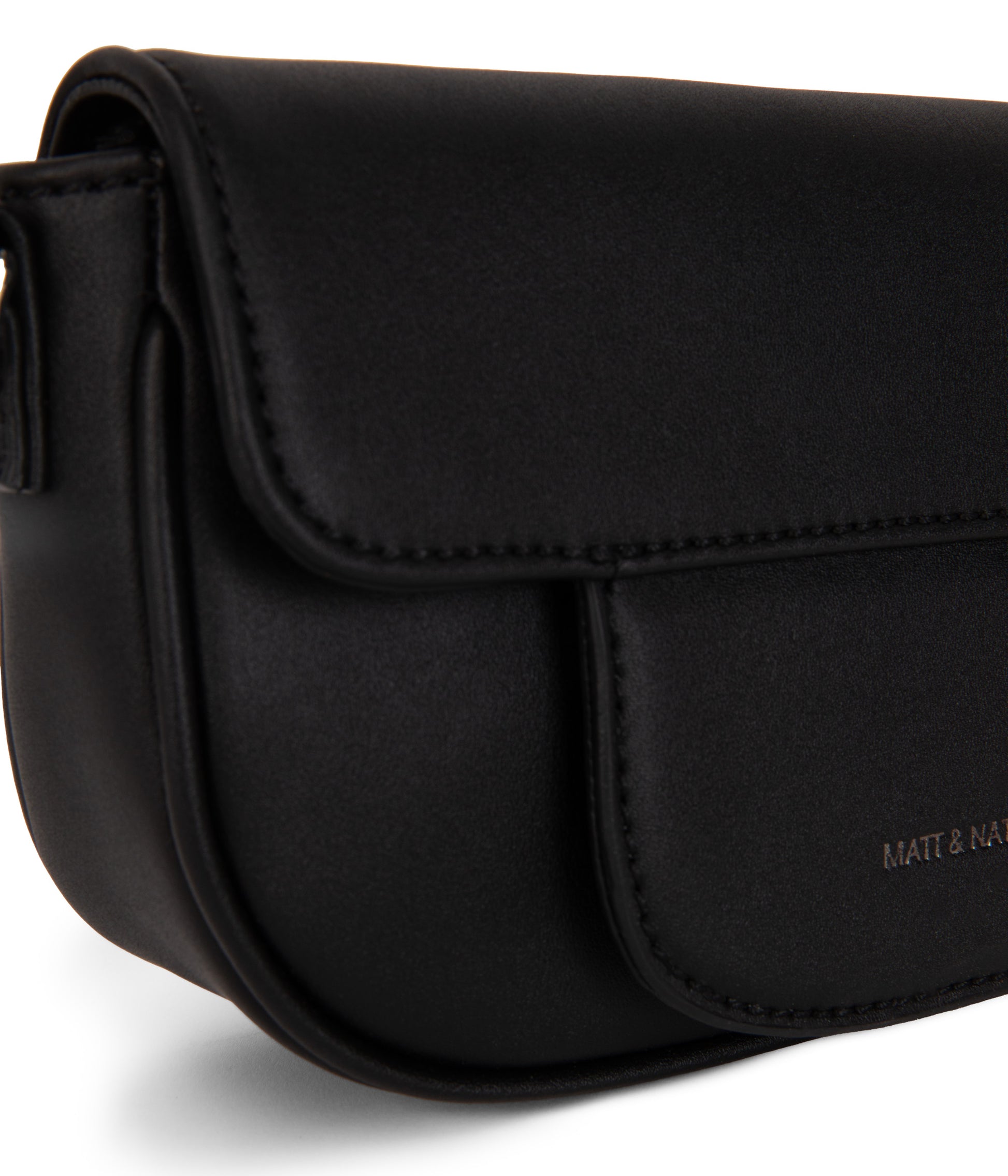HAITI Vegan Crossbody Bag - Sol | Color: Black - variant::black