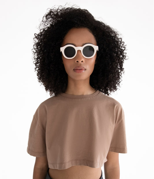 SURIE-2 Recycled Round Sunglasses | Color: Green - variant::olive