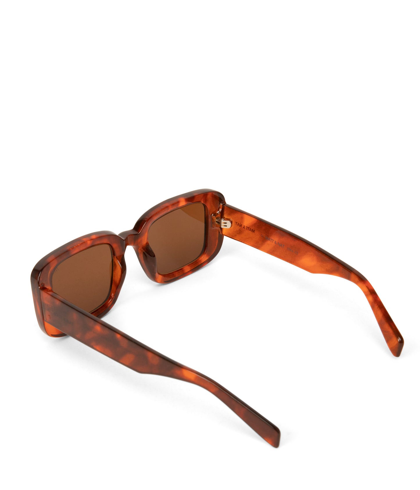 EMA-2 Recycled Square Sunglasses | Color: Brown - variant::chili