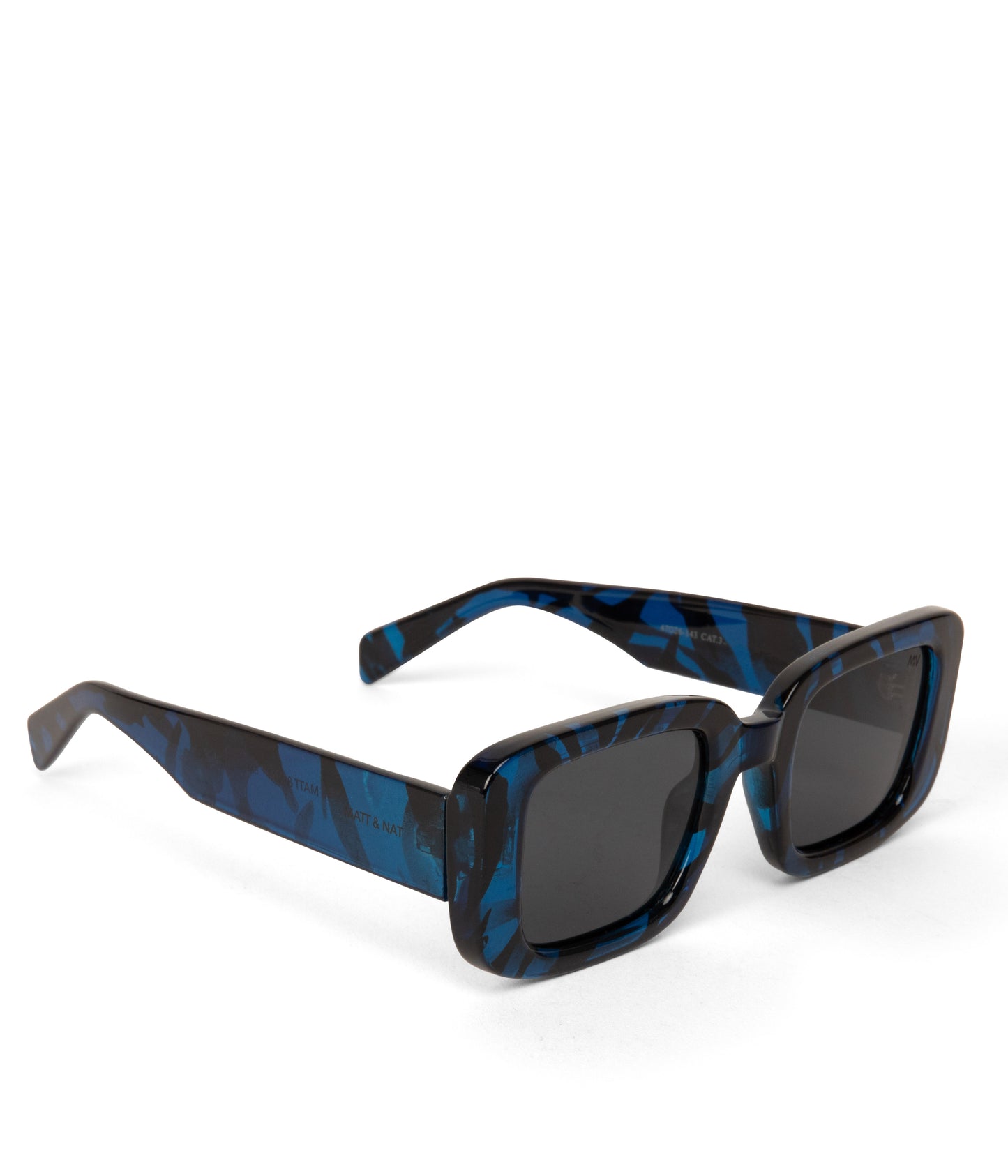 EMA-2 Recycled Square Sunglasses | Color: Blue, Grey - variant::navy