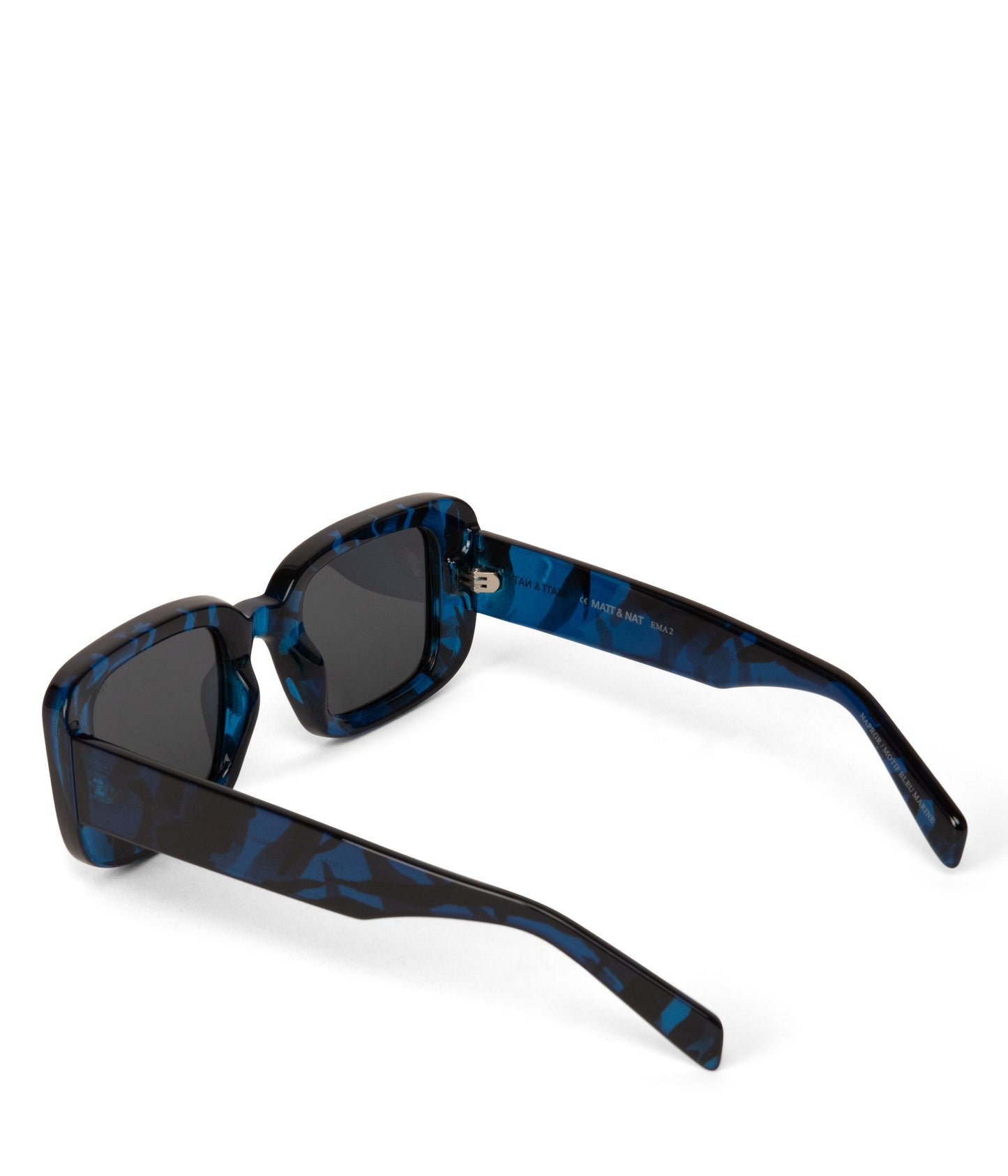 EMA-2 Recycled Square Sunglasses | Color: Blue, Grey - variant::navy