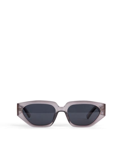 JUJU Geometric Recycled Sunglasses | Color: Tan - variant::clear