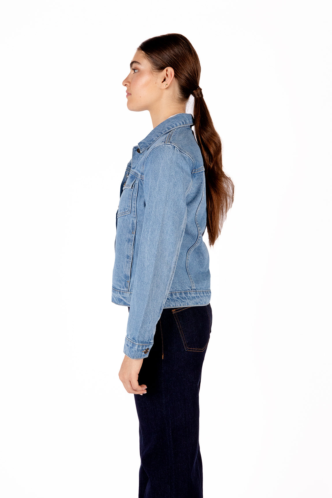 CORIO Women's Vegan Jacket | Color: Light blue - variant::light blue