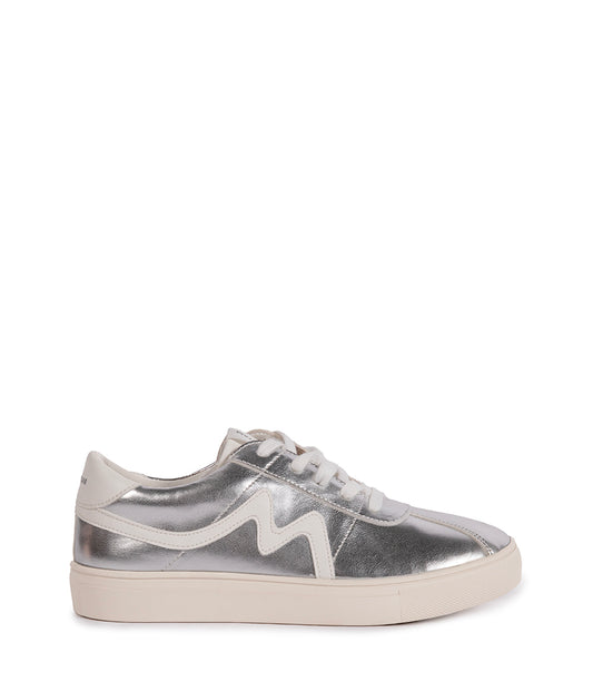 EIRA Women's Vegan Sneakers | Color: Silver - variant::silver