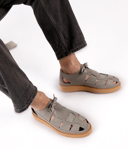 IZAK Men's Vegan Sandals | Color: Grey - variant::grey